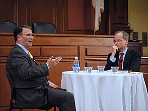 Jack Abramoff and Lawrence Lessig at "In the Dock" 2011 (2)