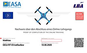 Kompetenznachweis zum Führen von Drohnen in der EU (Kategorien A1 und A3) — LBA 2021