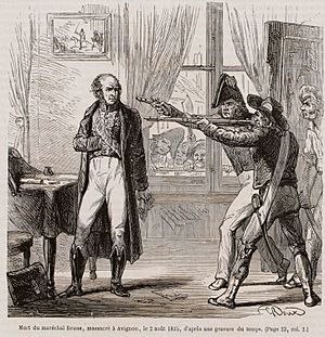 Mort du maréchal Brune le 2 août 1815