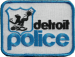 Retro vintage Detroit Police patch