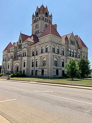 The Rush County Courthouse in Rushville