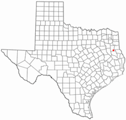 Location of Mount Enterprise, Texas