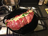 Unsliced Flank Roulade