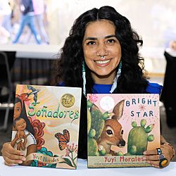 Morales at the 2022 Texas Book Festival