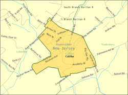 Census Bureau map of Califon, New Jersey