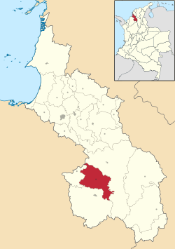 Location of the municipality and town of Caimito, Sucre in the Sucre Department of Colombia.
