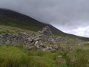 Deserted Village in the Shadow of Slievemore