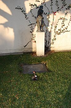 Errol Flynn grave at Forest Lawn Cemetery in Glendale, California