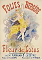 Folies Bergère, Fleur de Lotus, 1893, by Jules Chéret