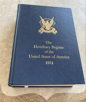 Hereditary Register of the United States of America 1974 Library of Congress Catalogue No 76-184658