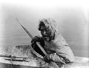 Inuit man by Curtis - Noatak AK