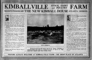Kimballville farm ad 1909