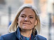 Magdalena Andersson is elected Prime Minister in 2021. 03 (cropped)