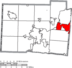 Location of Monroe in Butler County