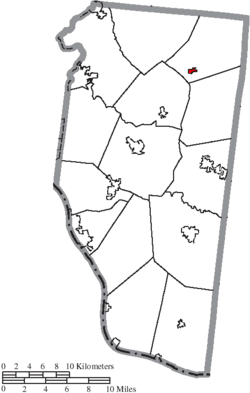 Location of Newtonsville in Clermont County