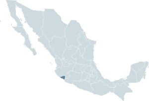 Location of the state of Colima