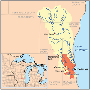 Milwaukeerivermap