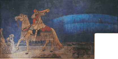 Akseli Gallen-Kallela - Kullervo Sets Off for War (mural)