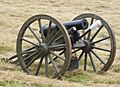 American Civil War era 12 lb howitzer cannon used in the battle of Corydon reenactment