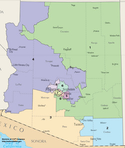 Arizona Congressional Districts, 113th Congress