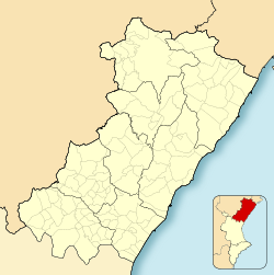 La Vall d'Uixó is located in Province of Castellón