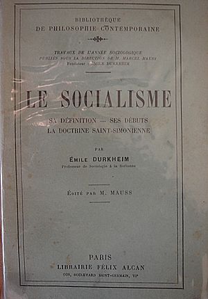 Emile Durkheim, Le Socialisme maitrier