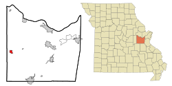 Location of Gerald, Missouri