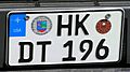 HK-Nummernschild der US-Streitkräfte