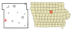 Location of Radcliffe, Iowa