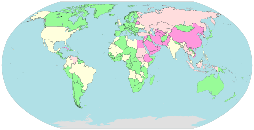 Internet Censorship and Surveillance World Map