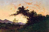 Jules Tavernier - Marin Sunset in Back of Petaluma