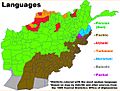 Map of Languages (in Districts) in Afghanistan