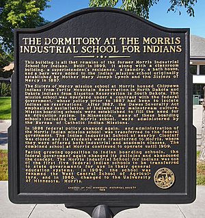 Morris Industrial School for Indians Dormitory historical marker