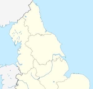 Map showing the location of Marsden Rock