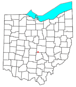 Location of Etna in Ohio