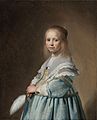 Portret van een meisje in het blauw Rijksmuseum SK-A-3064
