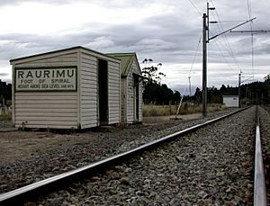 Raurimu rail stop