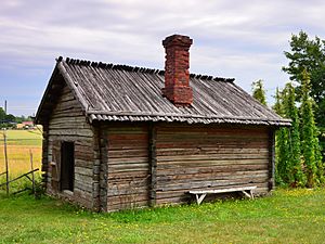 An old sauna, Sagalund outdoor museum, Kimito, Finland