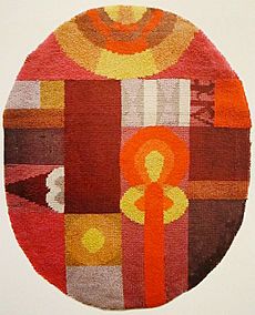 Sophie Taeuber-Arp Oval Composition with Abstract Motifs 1922