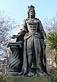 Statue probably of Queen Charlotte, Bloomsbury, London.jpg