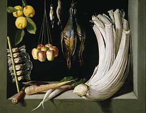 Still Life with Game Fowl,Vegetables and Fruits, Prado, Museum,Madrid,1602,HernaniCollection