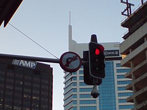 Traffic Lights And Surveillance Camera