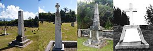 1864-1866 2nd Bn 2nd Queen's Regiment memorials in Bermuda
