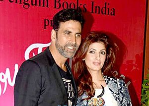 Akshay Kumar with his wife Twinkle Khanna in 2015
