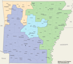 Arkansas Congressional Districts, 113th Congress