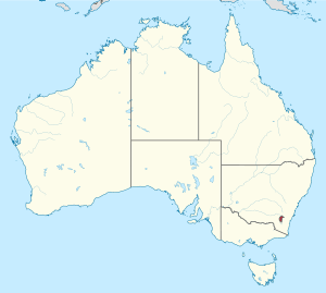 Location of ACT in Australia