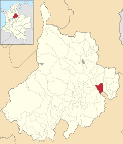Location of the municipality and town of Molagavita in the Santander  Department of Colombia.
