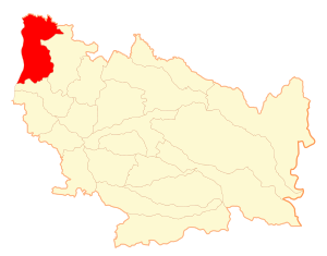 Location of the Cobquecura commune in the Ñuble Region