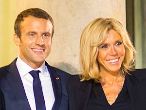 Emmanuel et Brigitte Macron (cropped)