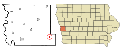 Location of Persia, Iowa